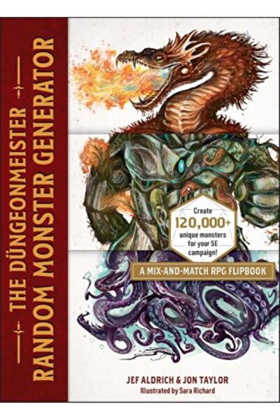 Adams Media Generator de monștri aleatori Düngeonmeister: Un flipbook RPG de tip mix-and-match