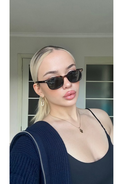 TomyHelf Leoapar Çerçeve Yeşil Cam Şık Tasarım Unisex Güneş Gözlüğü