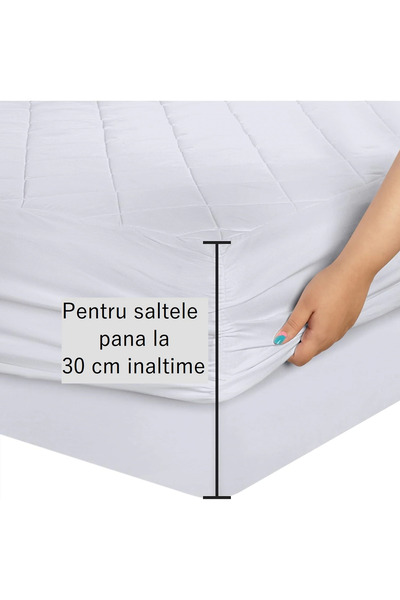 DELUXE Pucioasa Protecție saltea matlasată Comfort Soft 90×200 cm