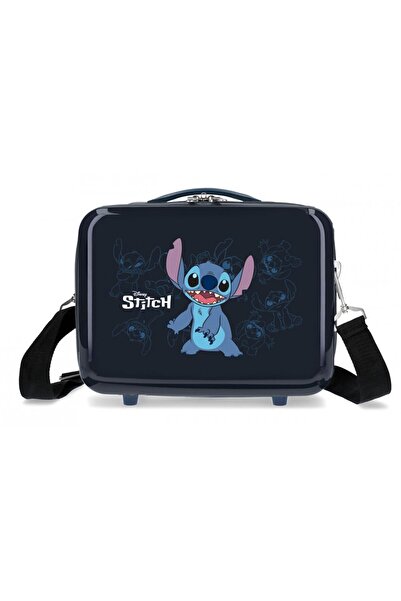 Disney Children's travel bag, Happy Stitch, ABS, adaptable, navy blue, 29x21x15 cm