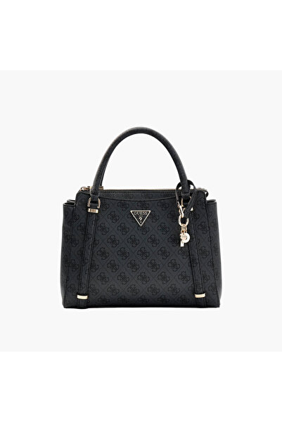 Guess Monogrammed Satchel Handbag