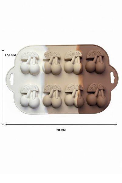 Kitchen Life Cherry Mold Silicone Cake and Cookie Mold Set Multi-Purpose Baking Mold