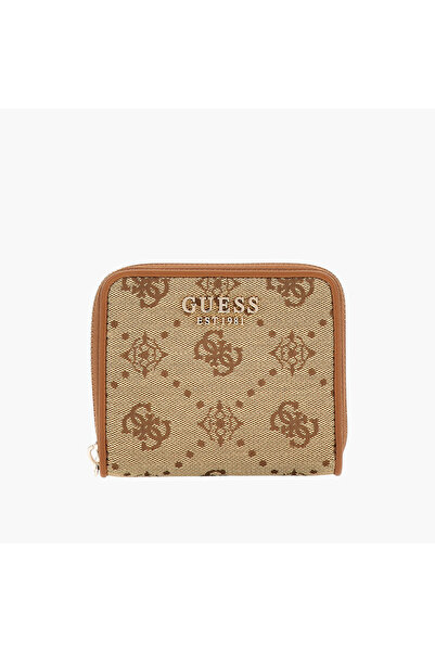 Guess Monogram Small Zip Wallet