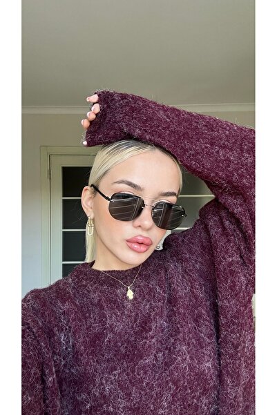 TomyHelf Gold Detaylı Metal Çerçeve Siyah Cam Unisex Güneş Gözlüğü DB1078/S D...