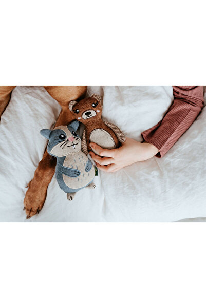 Hunter Jucărie de pluș pentru câini, urs maro, 100% reciclat