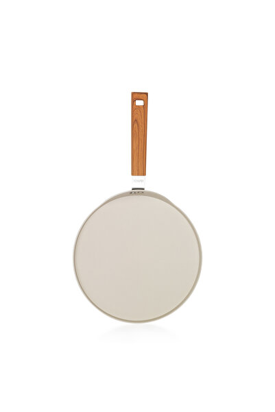 Schafer Ceramoni Seramik Krep Tava 26 Cm-Krem