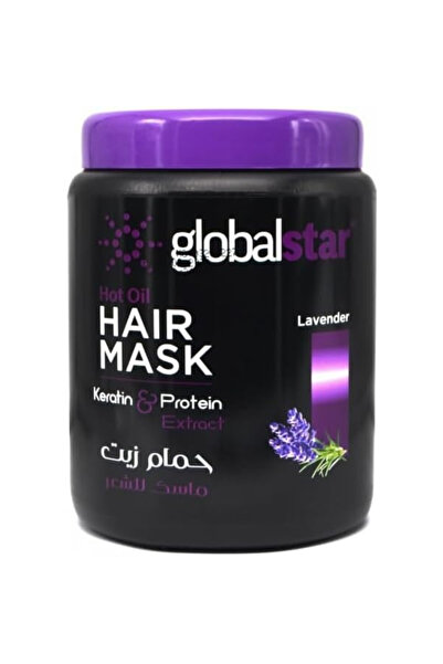 Globalstar جلوبال ستار قناع حمام زيت بالبروتين والكيراتين واللافندر 1000 مل