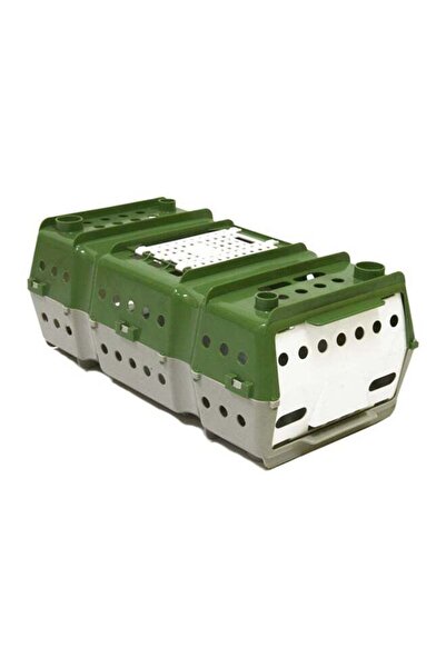 Giordano 3-Door Bird Transport Cage/Pheasant Crate Green/White