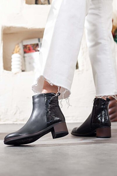 Adım Adım Mammamia Genuine Leather Heeled Boots