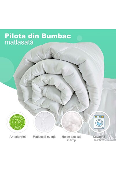 Pernador Quilted winter duvet, Cotton 400g/sqm, washable at 60°C, 200cm x 220cm