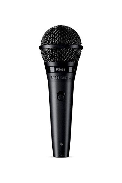 Shure PGA58-QTR Cardioid Dynamic Vocal Microphone with XLR-to-1/4" Cable PGA58-QTR-E Black