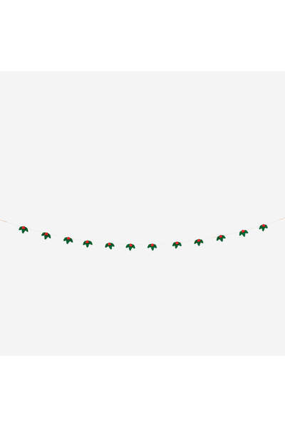 Flying Tiger Copenhagen Yeşil Keçe Yılbaşı Süsleme İpi 3 m