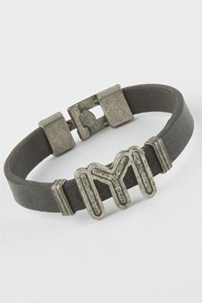 ZERO LAND LVSQVR Kayı Boyu Suni (152727) Deri Bileklik-Siyah