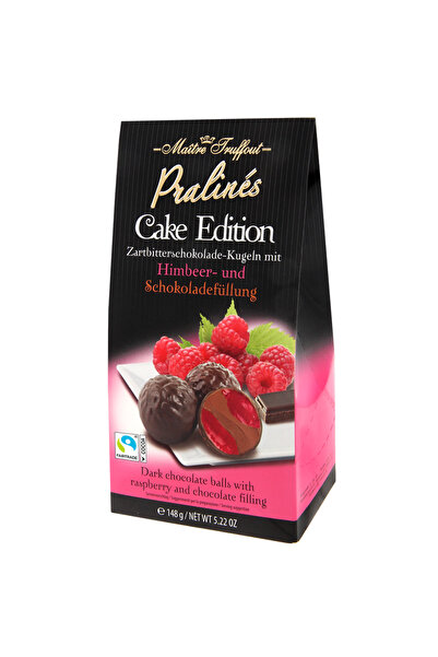 MAITRE TRUFFOUT Praline Cake Edition cu Zmeură și Ciocolată Neagră 148g