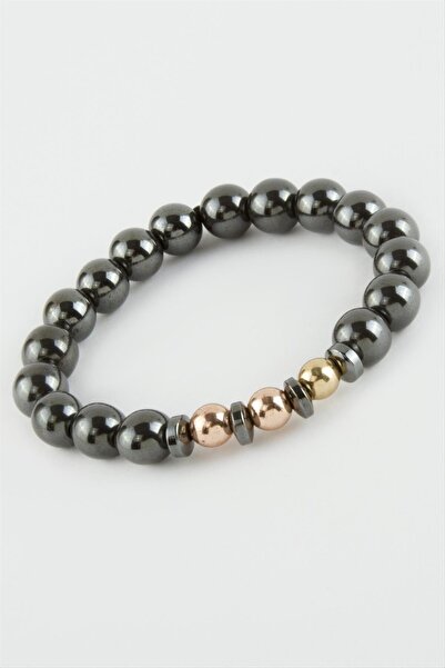 ZERO LAND LVSQVR هيماتيت (152147) سوار من الأحجار الطبيعية-روز