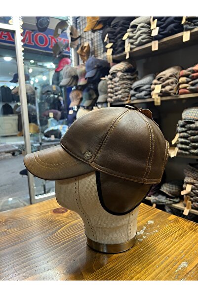 Melik şapka Original Leather Ear Men's Hat Cap