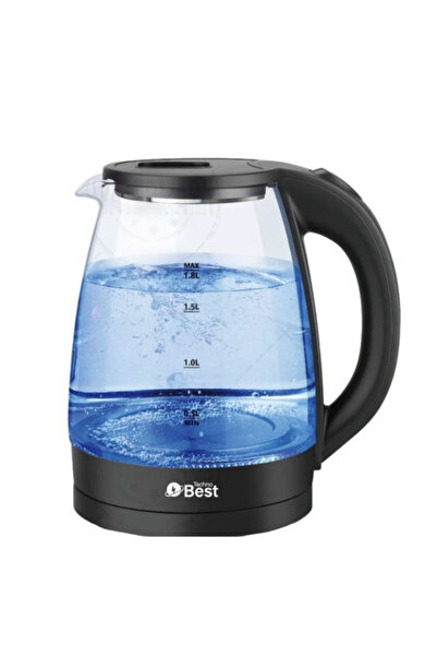 Techno Best Electric Glass Kettle 1.8 L 1850 W BGK-004