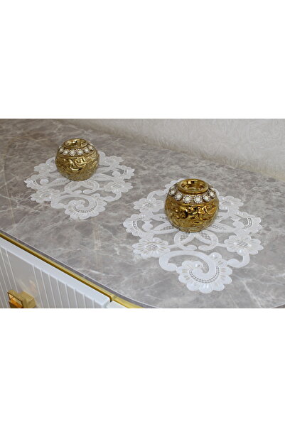 HUZUR ÇEYİZ Kilis İşi Sarmaşık 3-Piece Coffee Table Set