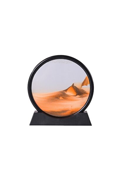 Doty Tablou decorativ cu nisip mobil OrangeScene Sand (clepsidră 3D), 25 cm, portocaliu/negru -