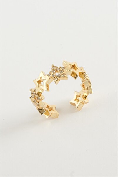 ZERO LAND Lvsqvr Star Zircon (84724) Ring with Stone-Yellow