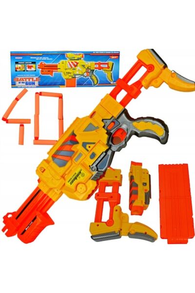 MAKSIK Pistol de jucărie, 61 cm, cu 40 de bile de spumă, pentru copii de 8+ ani