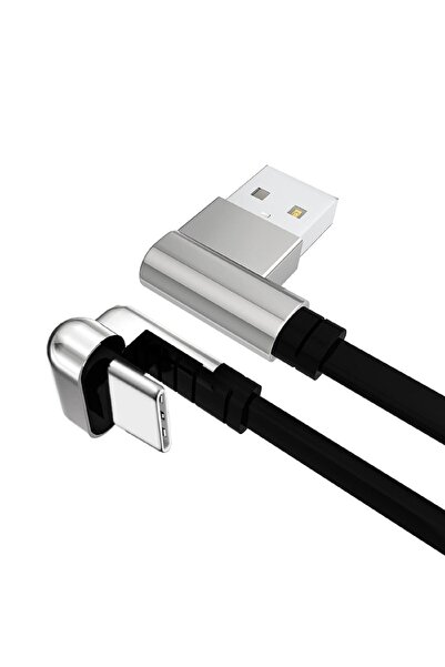 KASTWAVE كابل USB A إلى C بطول 4 أقدام، على شكل حرف U بزاوية 180 درجة، شحن سر...