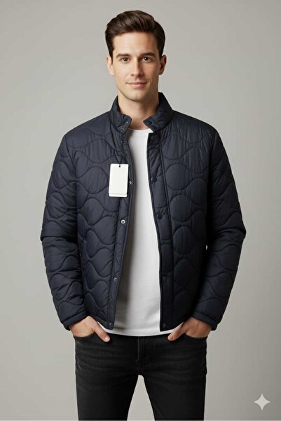 ganini Güncüoğlu 1St Quality Fabric with Inner Fiber External Quilted Men's Puffer Jacket