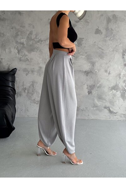 TheyYou PANTALONI SHALWAR ELASTICI DIN TESUT MODAL