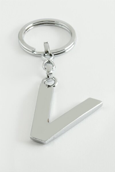 ZERO LAND سلسلة مفاتيح معدنية LVSQVR (144954) - حرف V