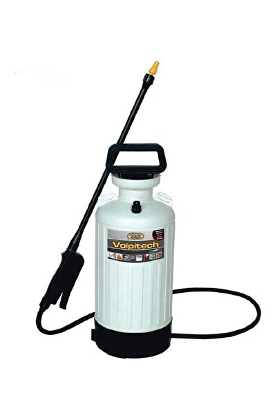 Volpi بخاخ ضغط سعة 6 لتر مع رمح للتطهير والتعقيم والأغراض الزراعية (أبيض/أسود)