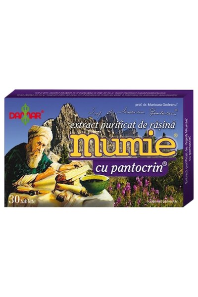 Mumie Extract purificat de rasina cu pantocrin 30 tablete