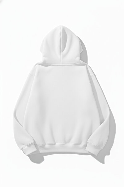 uyguntarz Unisex Soft Textured 3 Thread Cute Piglet Design B Printed O Oversized Sweatshirt