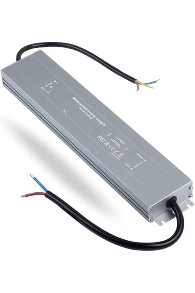 Raco Ultra Slim LED Driver Waterproof IP67 - AC to DC Switching Power Supply Driver (300W 12V)