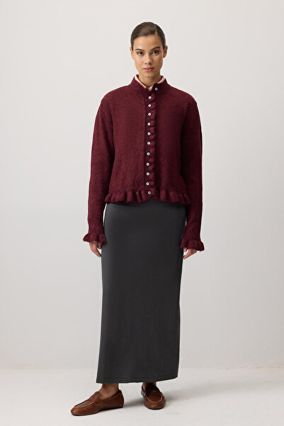 Touché Privé Frill Knitted Cardigan