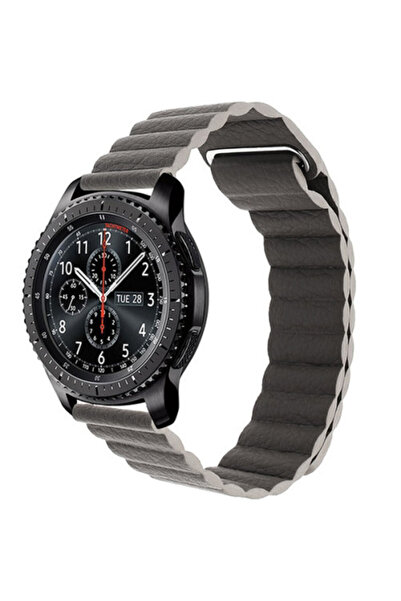 iUni Curea din piele pentru ceas inteligent Samsung Galaxy Watch 46mm, Gear S...