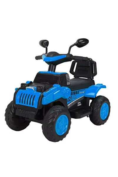 Toybox 4-Wheel Kids Electric Bike - 6V Rechargeable Battery, LED Lights, Music - Ride-On Bike for Children