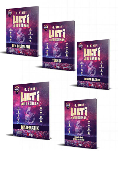 Ulti Yayınları 6. Sınıf Türkçe Matematik Fen Bilimleri Sosyal Bilgiler Din Kü...
