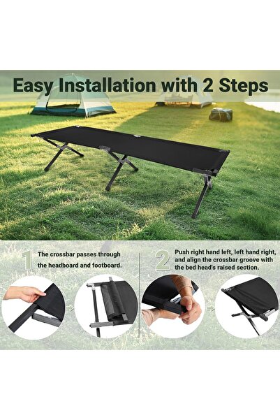 Sumkyle Folding Camping Cot Portable Folding Cot Outdoor Camping Office Home Nap Lightweight