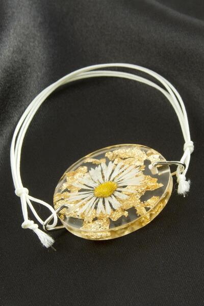 ZERO LAND Lvsqvr Daisy (144851) Epoxy Bracelet-White