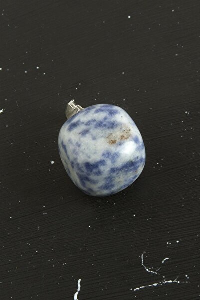 ZERO LAND Lvsqvr Sodalite Natural Stone Pendant (152216) Tip-Light Blue