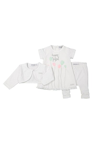 Dirkje 3-piece baby set: Bolero, dress and tights