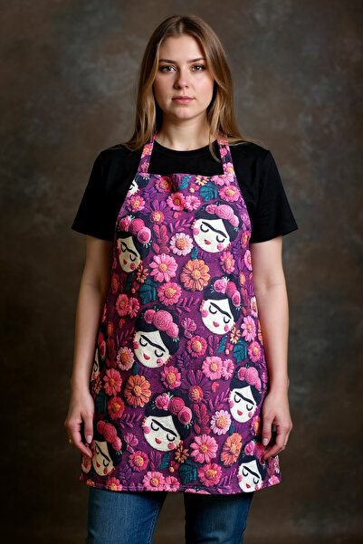 Soft and Baby مريلة مطبخ للجنسين مريلة طهي فريدا كاهلو