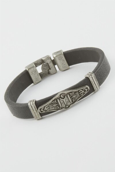 ZERO LAND LVSQVR Kayı Boyu Suni (152727) Deri Bileklik-Siyah