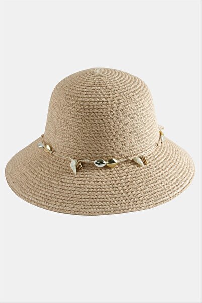 ZERO LAND Lvsqvr Seashell Straw (153044) Hat-Light Pink