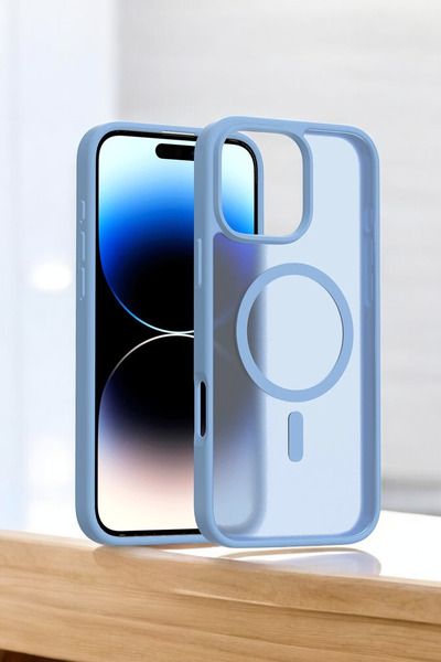 TechTrove iPhone 16 Pro Uyumlu Kılıf Renkli Buzlu Tasarım Sararmaz Magsafe Uy...