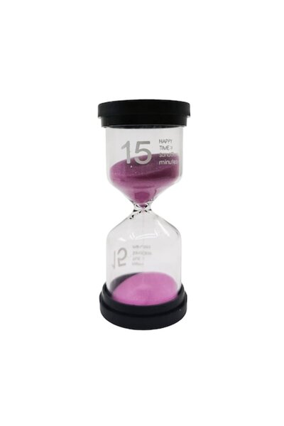 Doty Mini TimesSand Doty® Decorative Sand Hourglass, 15 min, 10x4.5 cm, Minimalist Design, Pink