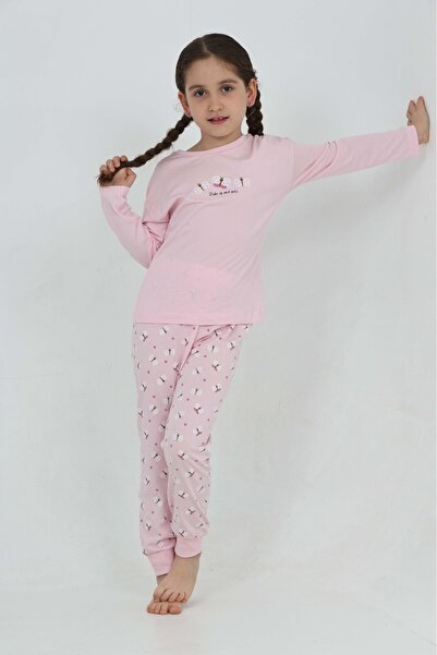 Toontoy Girl's Butterfly Printed Pajama Set