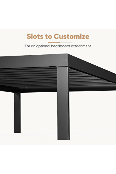 Sumkyle إطار سرير منصة معدنية إطار سرير قاعدة مرتبة مع دعم شريحة فولاذية بدون زنبرك صندوقي