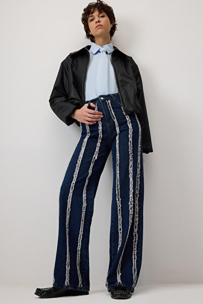 Touché Privé Fringed Piece Denim Pants