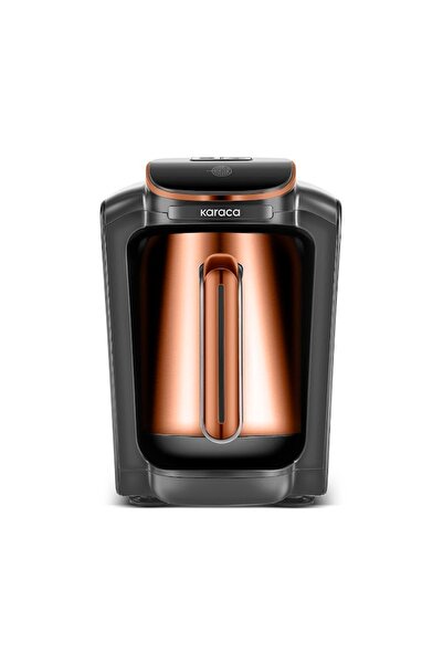 Karaca Hatır Neo Inox Steel Turkish Coffee Maker with Coffee Pot, 5 Cup Capacity, Bronze